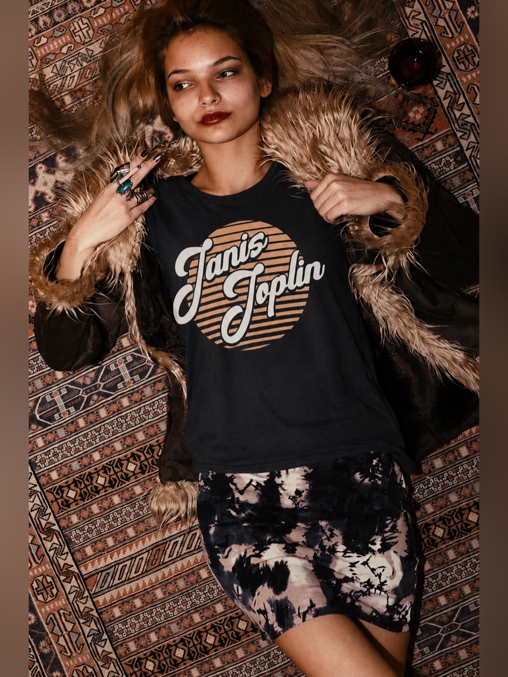 RETROBRAND LOS ANGELES Janis Joplin Graphic Tee